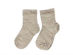 MP light brown melange socks wool (2-pack)